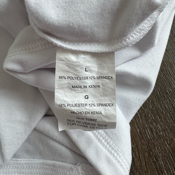 Apana White high neck shirt.  Women’s size large. Great layering piece. - Picture 5 of 9